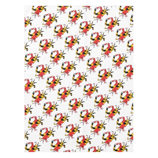 メリーランドのカニ テーブルクロス (正面)