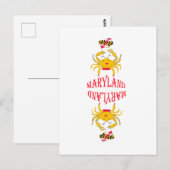 メリーランドのカニ ポストカード (正面/裏面)