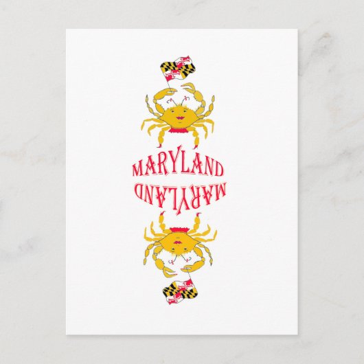 メリーランドのカニ ポストカード (正面)