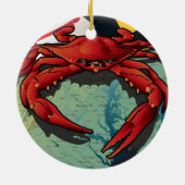 メリーランドのチェサピーク・ベイ・レトリーバー、"Chessie " セラミックオーナメント (裏面)