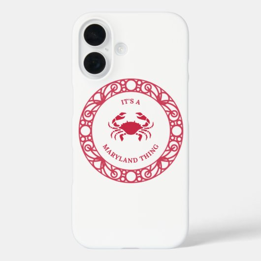 メリーランドのモノ(カニ)のiPhone/iPadケース Case-Mate iPhoneケース (裏面)