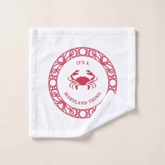 メリーランドのモノ(カニ) ウォッシュタオル (ウォッシュタオル)