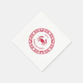 メリーランドのモノ（カニ） スタンダードカクテルナプキン (角)