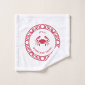 メリーランドのモノ（カニ） バスタオルセット (ウォッシュタオル)