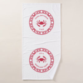 メリーランドのモノ（カニ） バスタオル