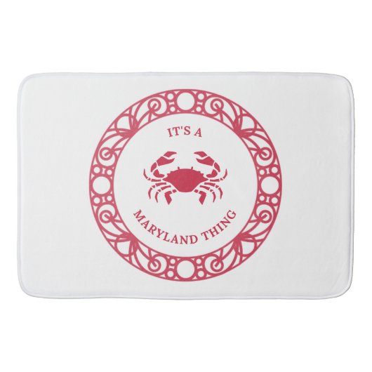 メリーランドのモノ（カニ） バスマット (正面)