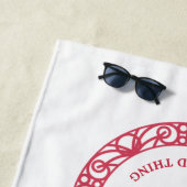 メリーランドのモノ（カニ） ビーチタオル (インサイチュ)