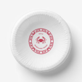 メリーランドのモノ（カニ） ペーパーボウル