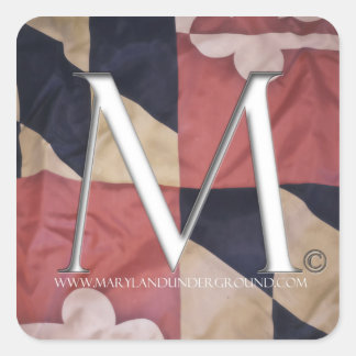メリーランドの公式の地下のステッカー スクエアシール