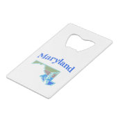 メリーランドの地図 クレジットカード栓抜き (裏面アングル)