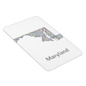 メリーランドの地図 マグネット (右側)
