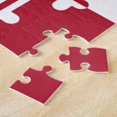 メリーランドの州の旗のデザインのアクセント ジグソーパズル (側面)