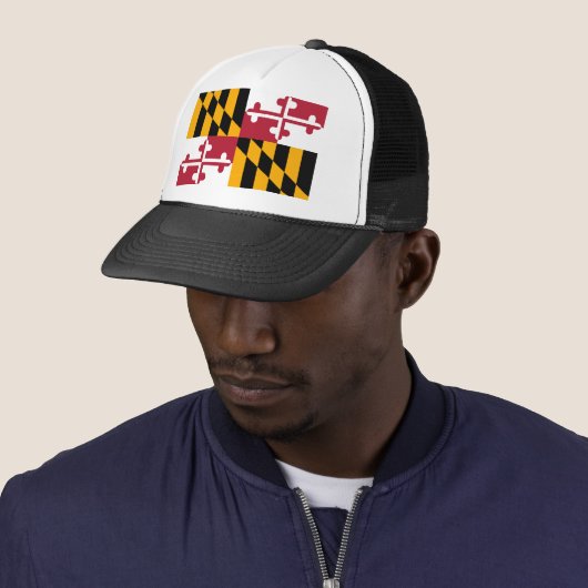 メリーランドの州の旗のデザイン キャップ (インサイチュ)