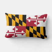 メリーランドの州の旗のデザイン ランバークッション (裏面)