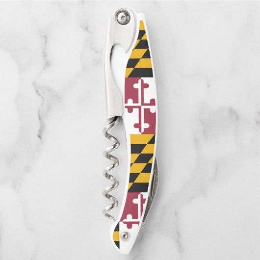 メリーランドの州の旗 ソムリエナイフ (正面)