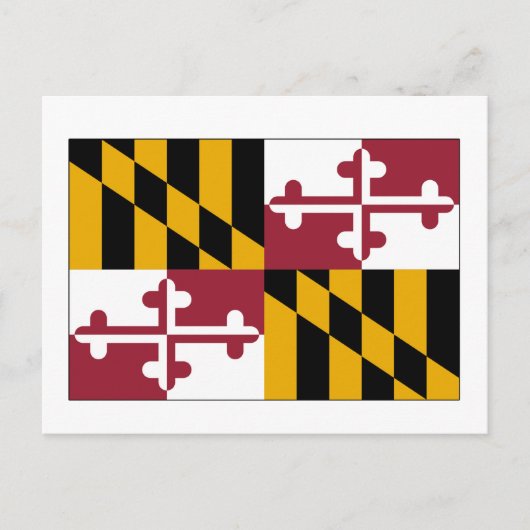 メリーランドの州の旗 ポストカード (正面)