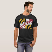 メリーランドの州の旗 Tシャツ (正面フル)