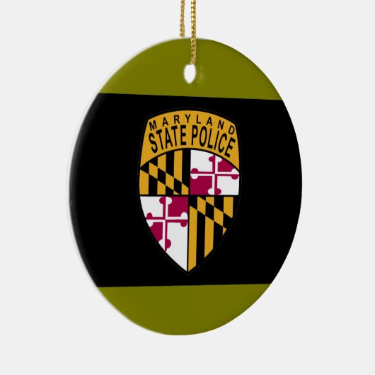 メリーランドの州の警察は飾ります セラミックオーナメント (右)