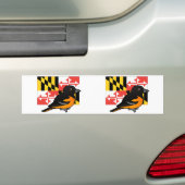 メリーランドの州Birdorable: ボルティモア・オリオールズ バンパーステッカー (車上)