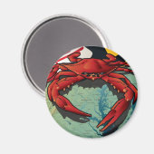 メリーランドの市民カニ マグネット (正面/裏面)