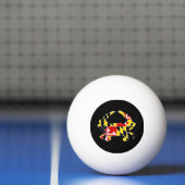 メリーランドの旗のカニのピンポン球 卓球ボール (ネット)
