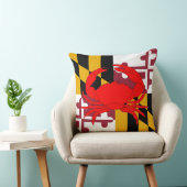 メリーランドの旗のカニの枕 クッション (椅子)