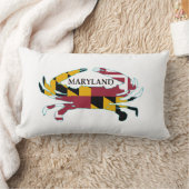 メリーランドの旗のカニの装飾用クッション ランバークッション (ブランケット)