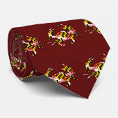 メリーランドの旗のカニパターンネクタイ ネクタイ (ロール)