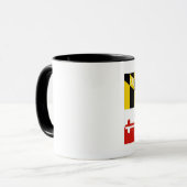 メリーランドの旗のマグ マグカップ (正面左)