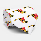 メリーランドの旗の地図 ネクタイ (ロール)