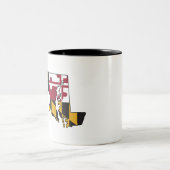 メリーランドの旗の家のマグ ツートーンマグカップ (中央)