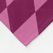 メリーランドの旗の白黒毛布-ショッキングピンク フリースブランケット (角)