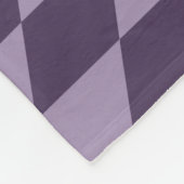 メリーランドの旗の白黒毛布-紫色 フリースブランケット (角)