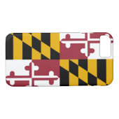 メリーランドの旗の電話箱 Case-Mate iPhoneケース (裏面(横))