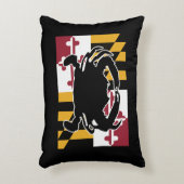 メリーランドの旗またはカニの枕 アクセントクッション (正面(垂直))