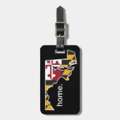 メリーランドの旗または州の家の荷物のラベル ラゲッジタグ (正面縦)