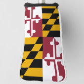 メリーランドの旗 ゴルフヘッドカバー (回転90)