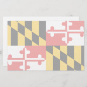 メリーランドの旗 便箋 (正面/裏面)