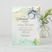 メリーランドの海辺でのカニのリハーサルディナー 招待状 (スタンド正面)