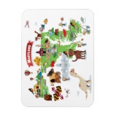 メリーランドの漫画の地図 マグネット (縦)