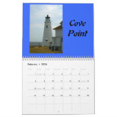 メリーランドの灯台 カレンダー (2月 2026)