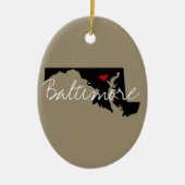 メリーランドの町 セラミックオーナメント (正面)