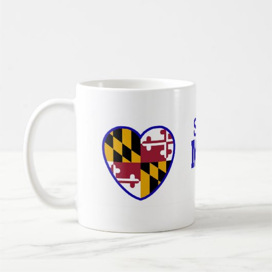メリーランドの誰かは私を愛します コーヒーマグカップ (左)