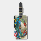 メリーランドの青カニ ラゲッジタグ (正面縦)