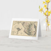 メリーランドは地図1795年を詳しく述べました カード (黄色い花)