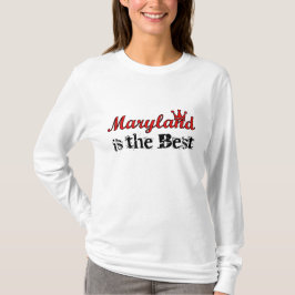 メリーランドは最も最高のなフード付です Tシャツ