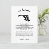 メリーランドへようこそ |の結婚レター&旅程 (スタンド正面)