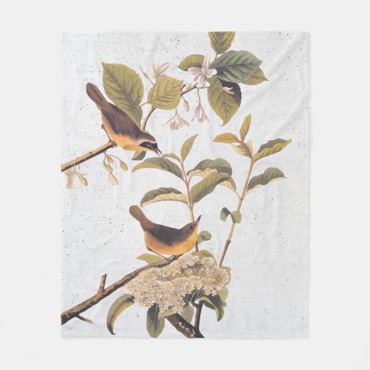 メリーランドイエロースロートオードボンバード フリースブランケット (正面)