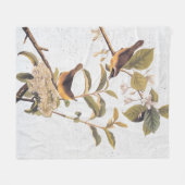 メリーランドイエロースロートオードボンバード フリースブランケット (正面(横))