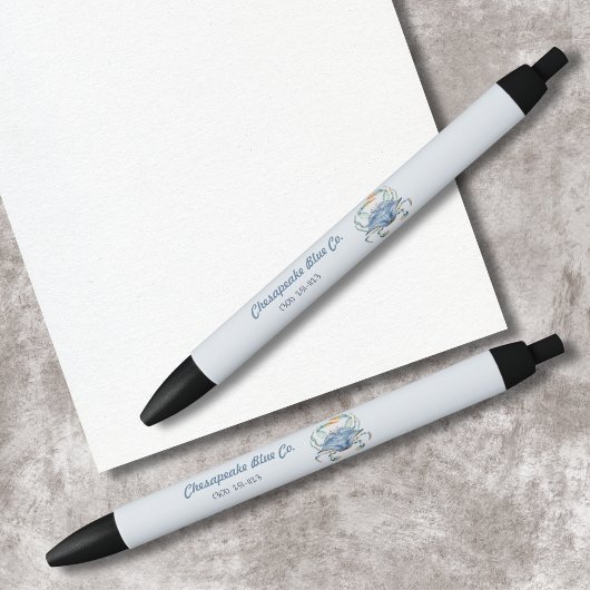 メリーランドカニカスタムペン 黒ボールペン